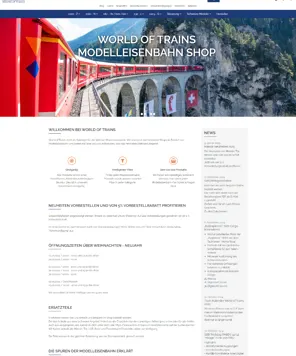 Onlineshop Referenz Transparent WorldofTrains